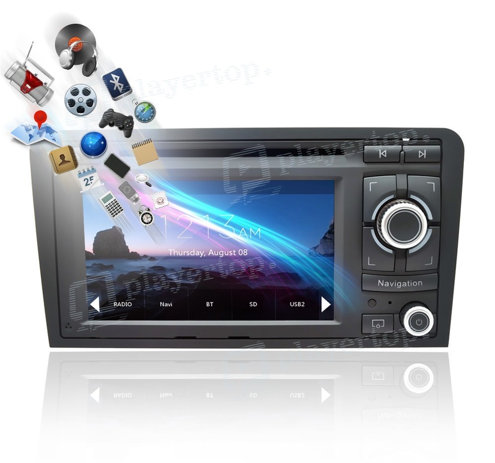 Autoradio GPS Audi A3 (2003-2013) ⇒ Player Top ®