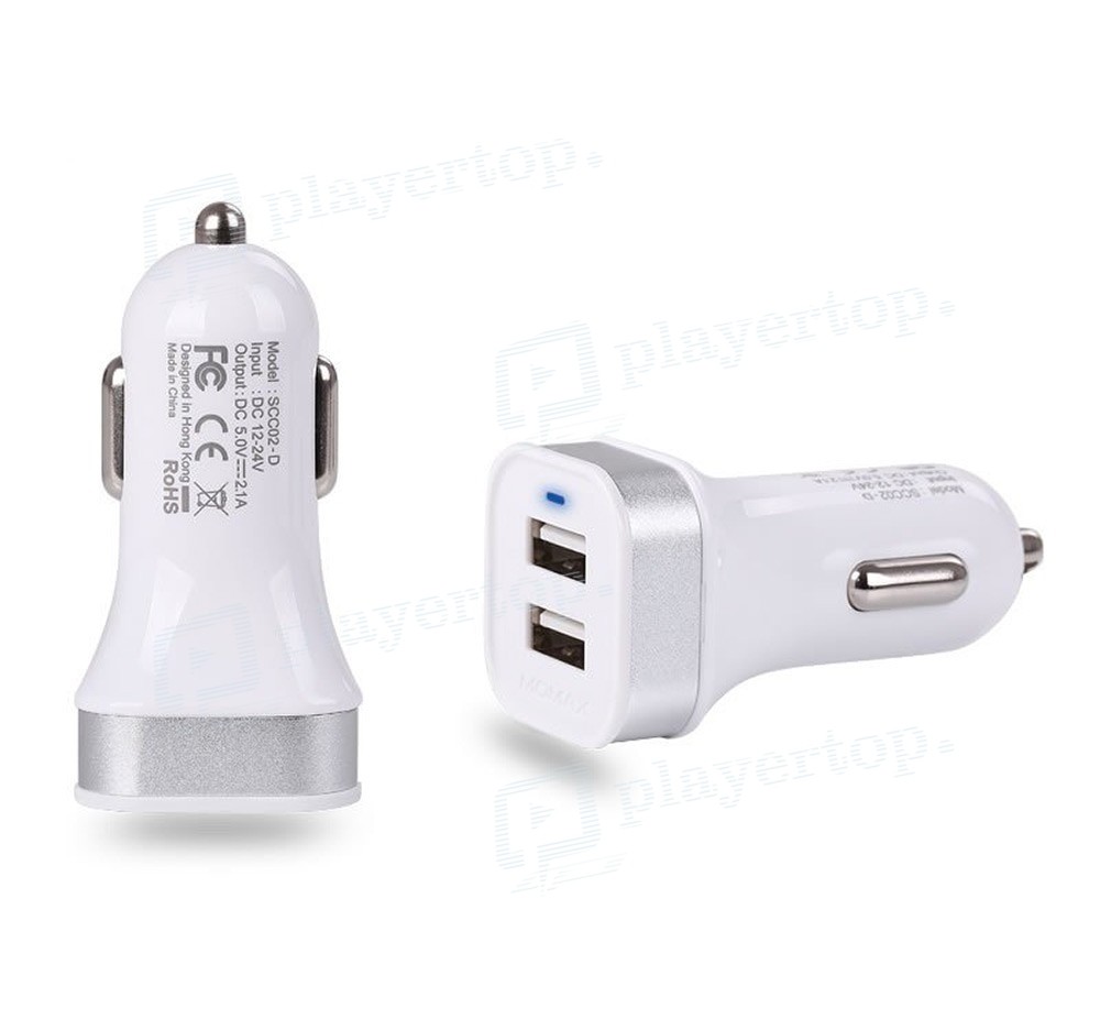 Chargeur de voiture allume cigare double port USB ⇒ Player Top ®