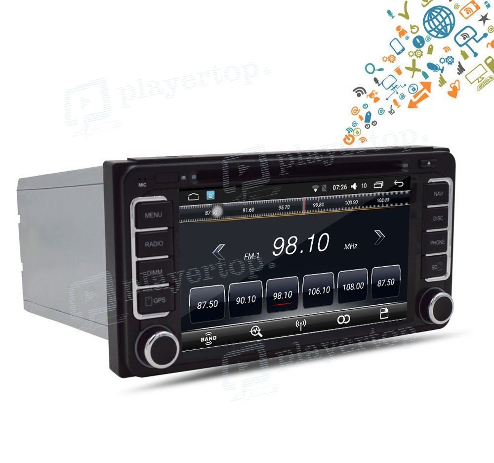 Autoradio Android 8.0 Toyota Rav4 (20002008) ⇒ Player Top