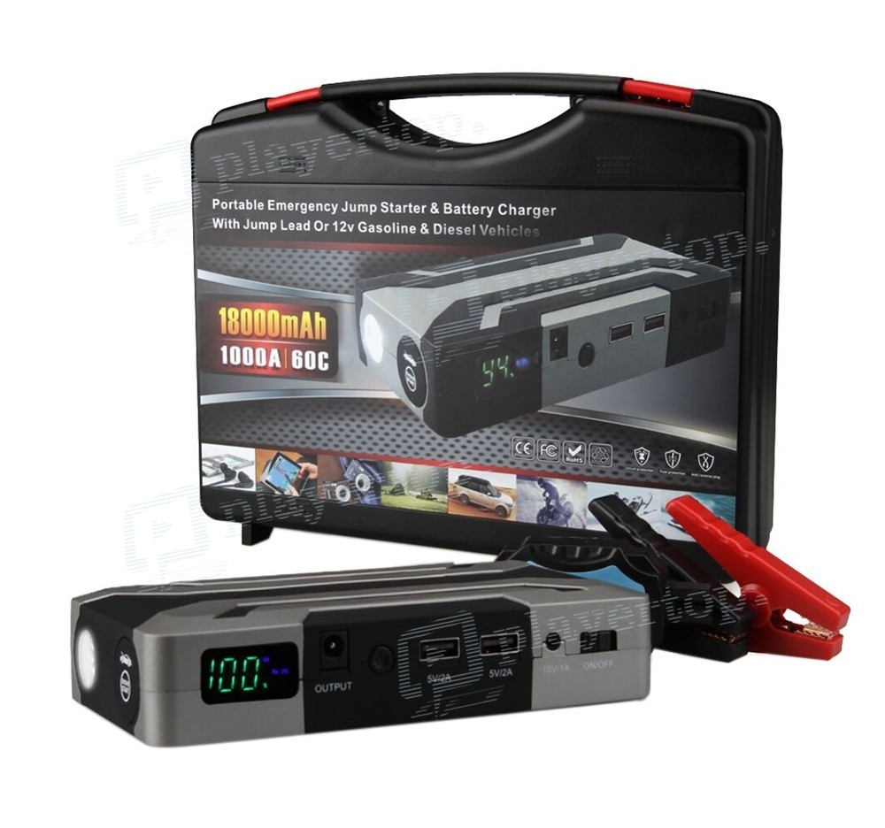 Chargeur - Démarreur - Booster batterie 12 V pour voiture diesel