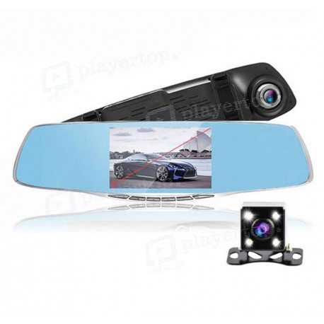 Dashcam Lcd 4.3 Pouces Caméra De Recul Rétroviseur Haute