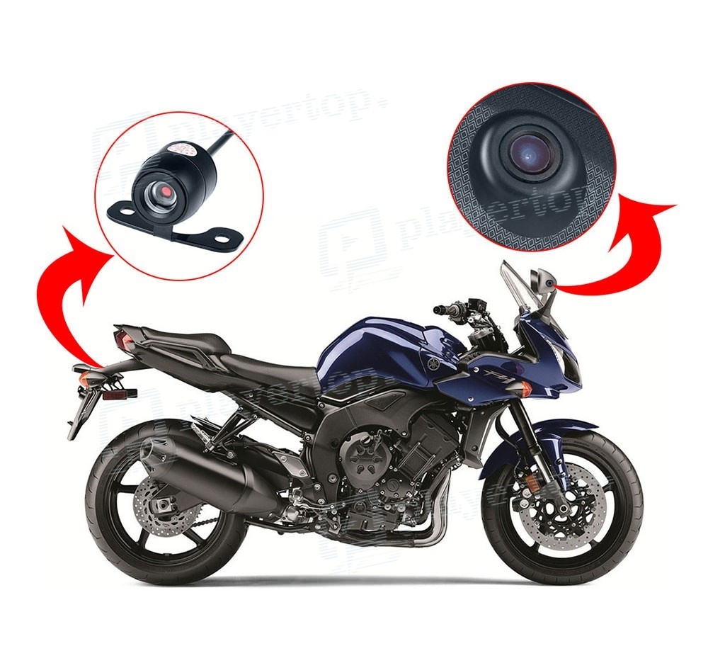 Dashcam Moto avec deux caméras embarquées avant arriere - Neuve