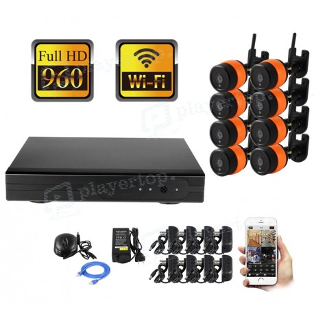 Kit de vidéosurveillance 8 caméras WiFi