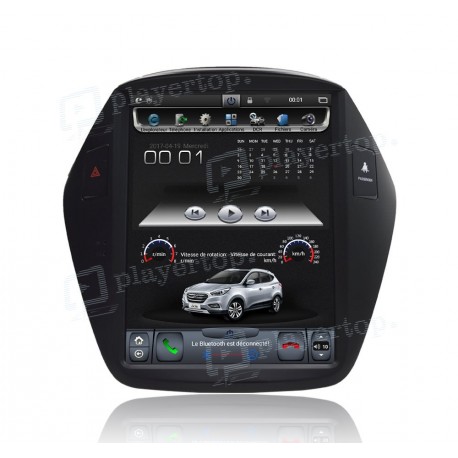 Autoradio GPS Hyundai IX35 (2010-2016) sans DVD 10.4 pouces Android 7.1