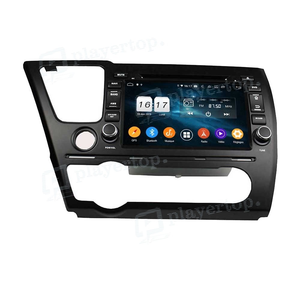 Autoradio GPS Android 9.0 Honda Civic 2014 ⇒ Player Top