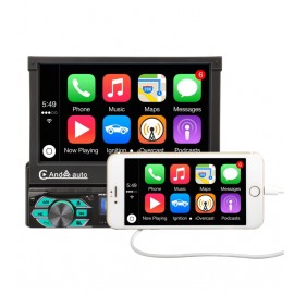 Autoradio GPS CarPlay 1 din Universel avec Écran Rétractable 7