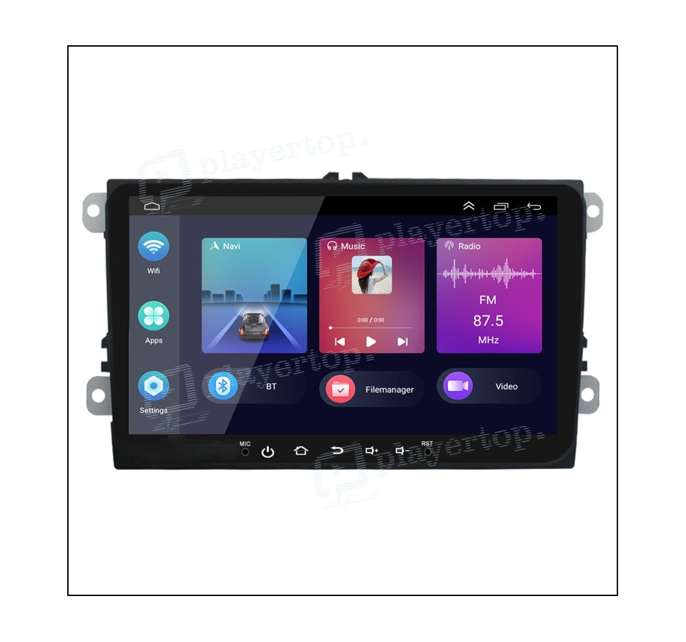 Autoradio CarPlay Android 12.0 VW Golf 5 ⇒ Player Top ®