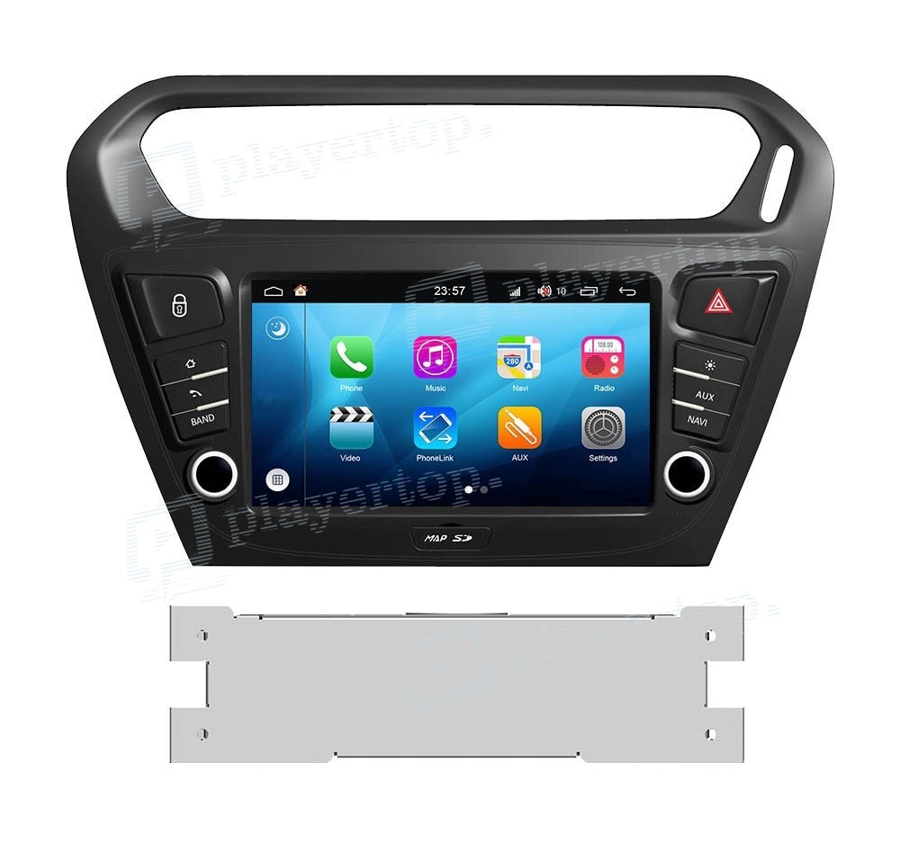 Autoradio CarPlay Android 12.0 Peugeot 301 2013 ⇒ Player Top ®