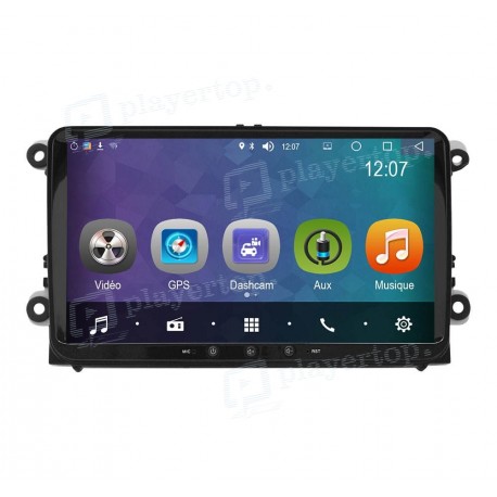 PAR - Autoradio Caméra de Tableau de Bord Tactile Stéréo Simple Din 5  Pouces 1080P pour Voiture, Caméra Avant et moto embarquee