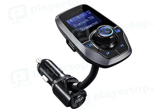 Transmetteur FM Bluetooth Voiture - Chargeur QC3.0 Rapide, Mains Libres & Lecteur MP3 USB/TF