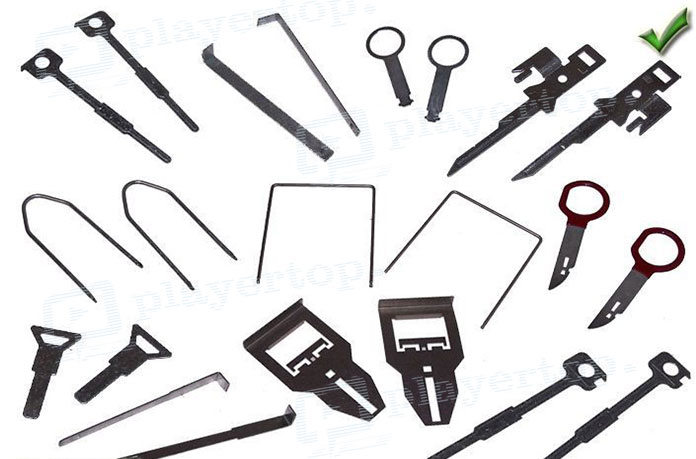 Clé Extraction Autoradio - Outils De Démontage - 4 PCS - Conception