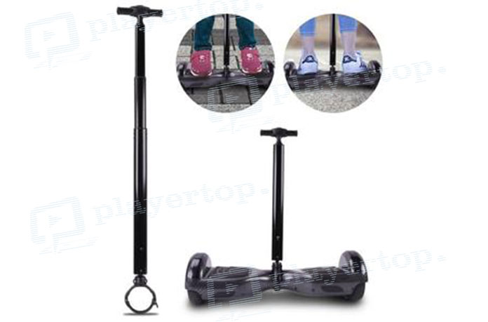 Guidon Télescopique En Alliage D'aluminium Pour Hoverboard - Réglable En Hauteur, Poignées Antidérapantes, Idéal Pour Débutants