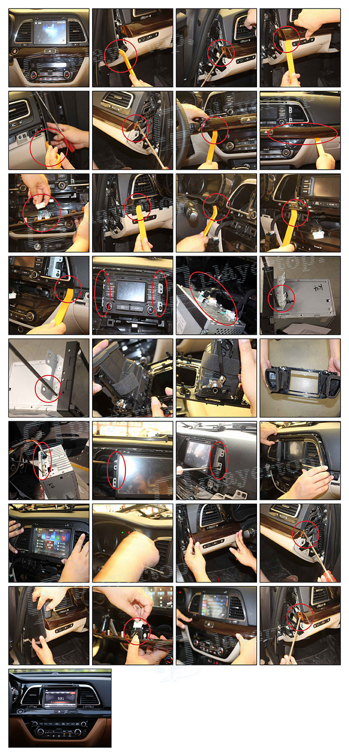 Montage et branchement autoradio Kia K4