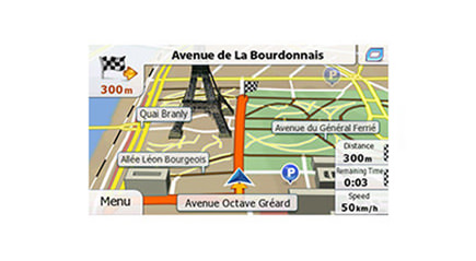 Autoradio cartographie GPS gratuite MAJ