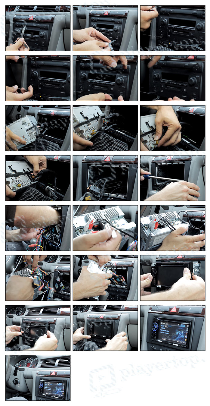 ⨻ᐈ Technique de montage autoradio Audi A1 ⇒ Player Top ®