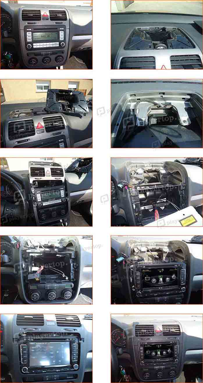 ⨻ᐈ Montage et branchement Autoradio GPS Volkswagen Polo 4 ⇒ Player Top ®